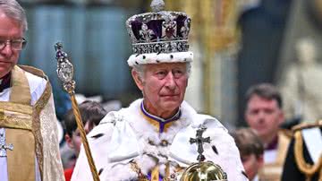 O rei Charles III durante a cerimônia de coroação - Getty Images