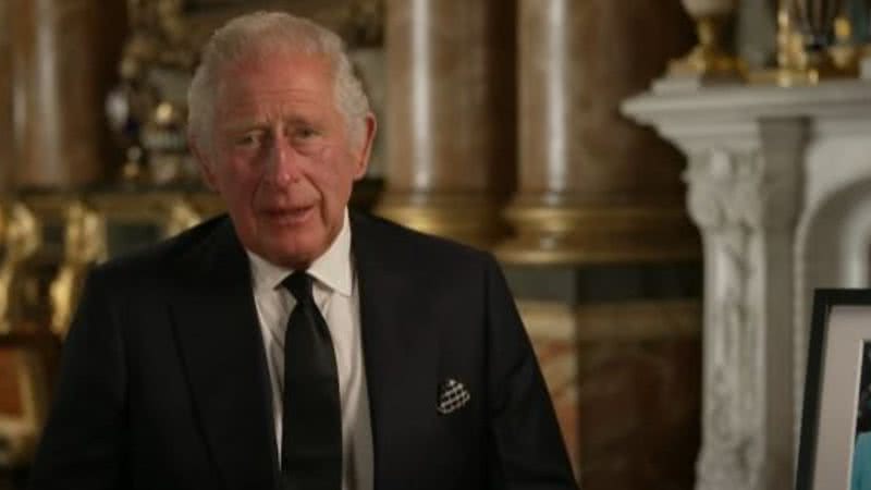 Charles III em seu primeiro discurso como rei - Divulgação / Youtube / CNN