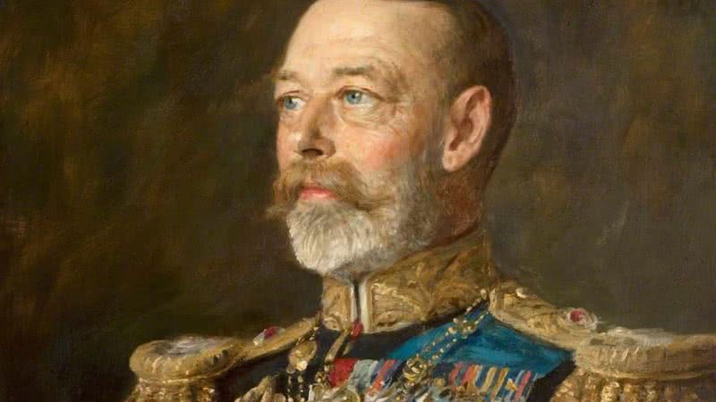 George V representado em pintura. - Wikimedia Commons