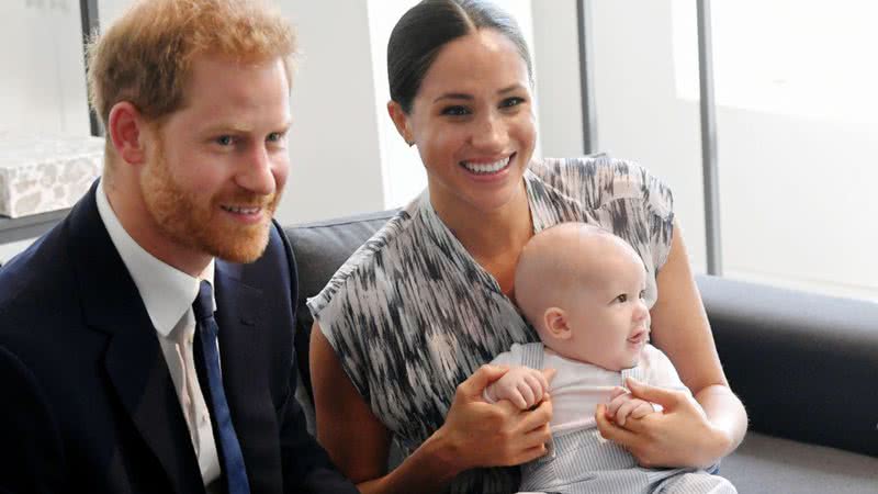 Harry, Meghan e Archie em Cape Town - Getty Images