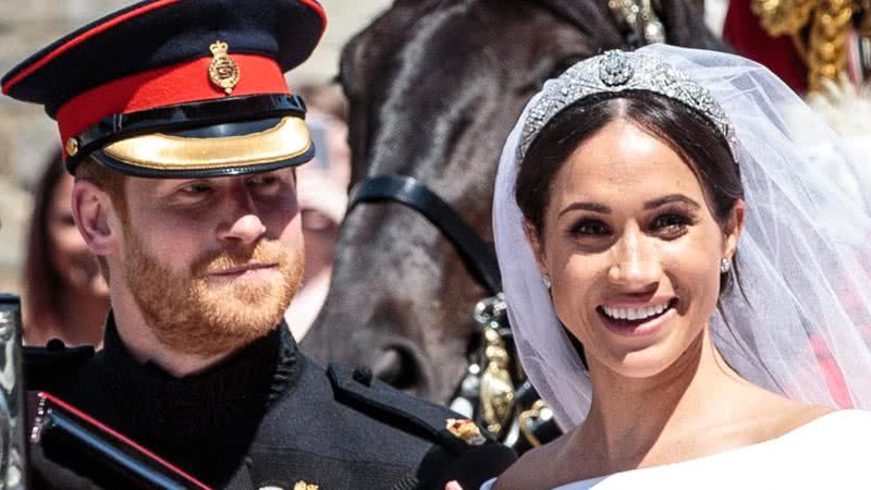 O casal Harry e Meghan Markle - Getty Images