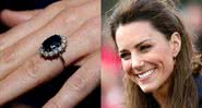 Anel de safira e Kate Middleton - Getty Images