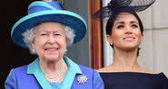 Elizabeth II e Meghan Markle durante cerimônia em 2018 - Getty Images