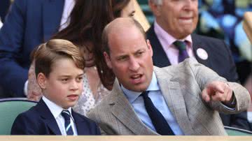 Princípe George com o pai, o príncipe William, durante evento em Londres - Getty Images