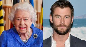 Rainha Elizabeth II e Chris Hemsworth - Getty Images