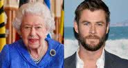 Rainha Elizabeth II e Chris Hemsworth - Getty Images