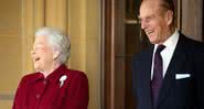 Rainha Elizabeth e príncipe Philip em fotografia tirada no castelo de Windsor, em 2014 - Getty Images