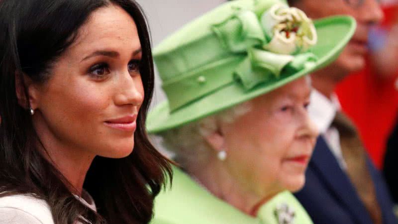 Meghan Markle e a Rainha Elizabeth durante evento, em Chester, Inglaterra - Getty Images