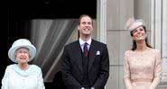 William, Kate e a rainha Elizabeth II em 2012 - Getty Images