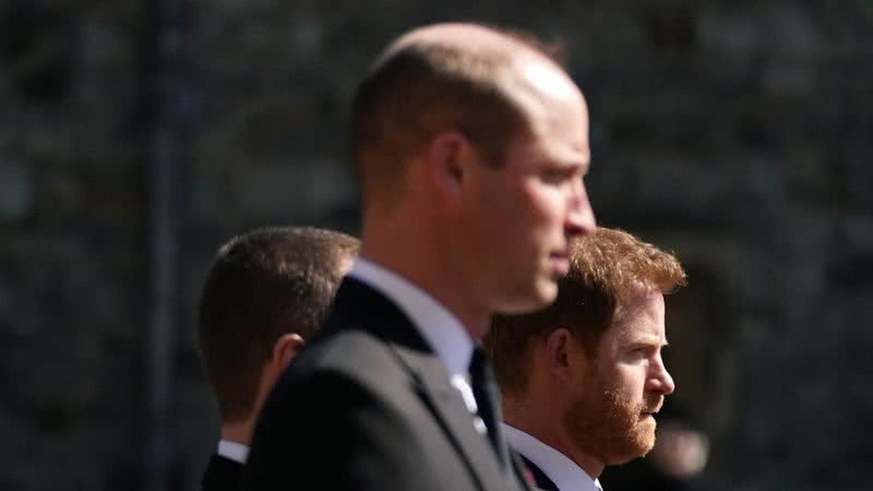 William e Harry no funeral de Philip - Getty Images