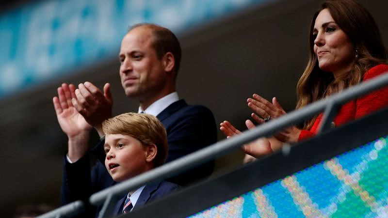 William, Kate e George, em 2021 - Getty Images