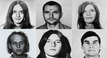 Seis dos seguidores de Charles Manson, participantes do assassinato - Wikimedia Commons