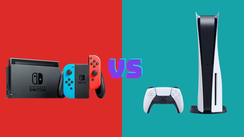 PlayStation 5 e o Nintendo Switch atendem a diferentes tipos de necessidades (Imagem: Divulgação |  Nintendo e Sony)