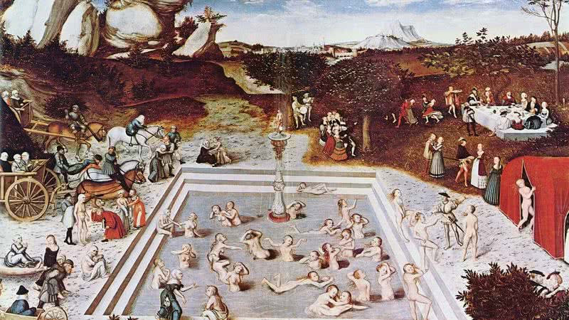 Obra a Fonte da juventude, de Lucas Cranach - Wikimedia Commons