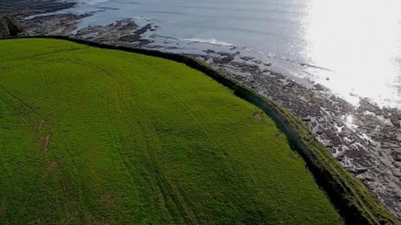 Imagem feita pelo drone - Divulgação/Matthew Kelly