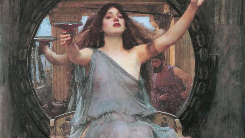 Circe representada no quadro "Taça para Ulisses", de John William Waterhouse - Wikimedia Commons