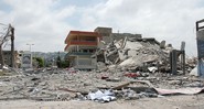 Centro comercial libanês destruído após bombardeiro israelense - Wikimedia Commons