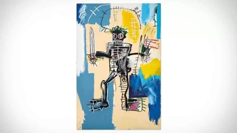 O quadro 'Warrior', de Basquiat - Divulgação