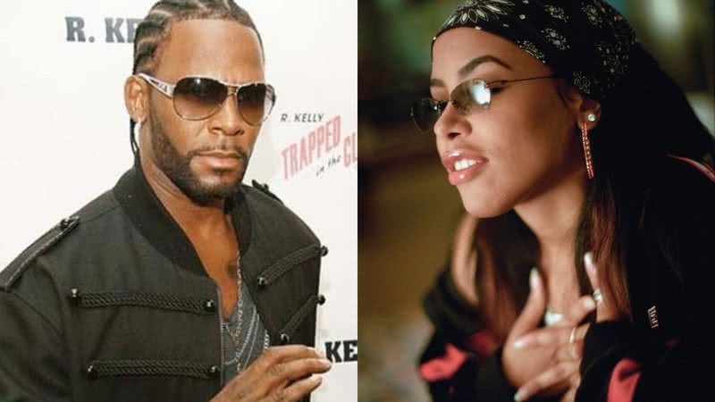 Montagem mostrando R.Kelly (à esquerda) e Aaliyah (à direita) - Wikimedia Commons