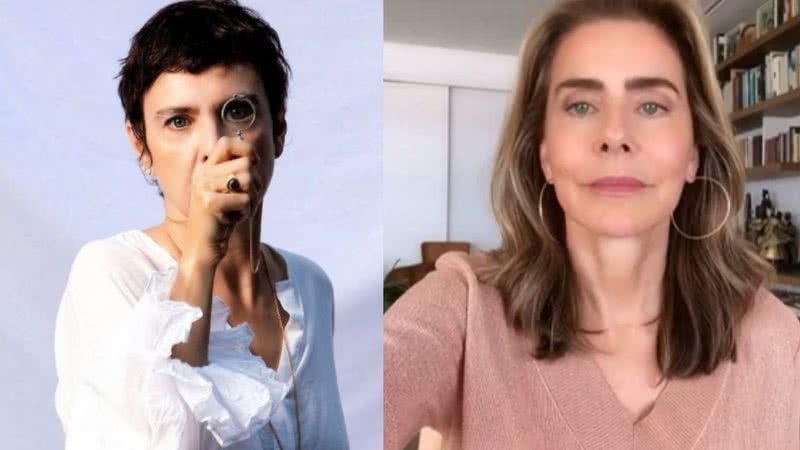 Montagem com a cantora (à esquerda) e a atriz (à direita) - Divulgação / Instagram/ Arquivo Pessoal