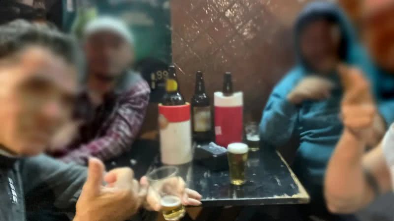 Selfie tirada por advogado com suspeitos de crime antes de ser dopado - Arquivo Pessoal