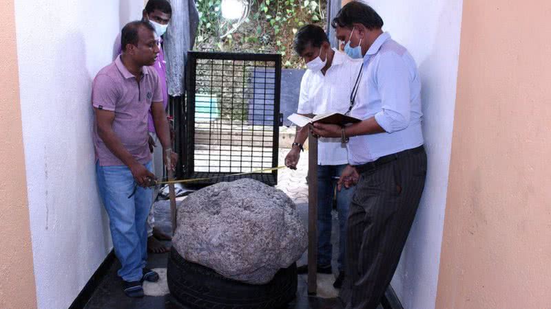 Fotografia do enorme aglomerado de safiras estelares - Divulgação/ Sr. Gamage