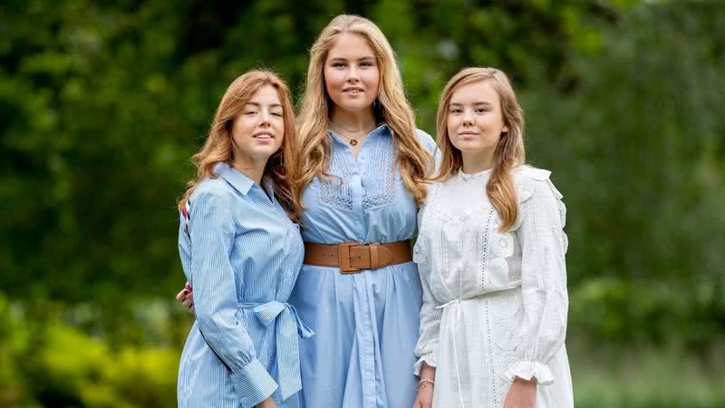 As princesas holandesas, da esquerda para a direita: Alexia, Amalia e Ariane - Getty Images