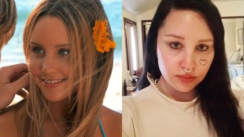 Amanda Bynes em filme e em selfie - Divulgação e Reprodução/Redes Sociais