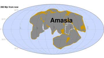 Desenho mostrando mapa da Amásia - Divulgação/ National Science