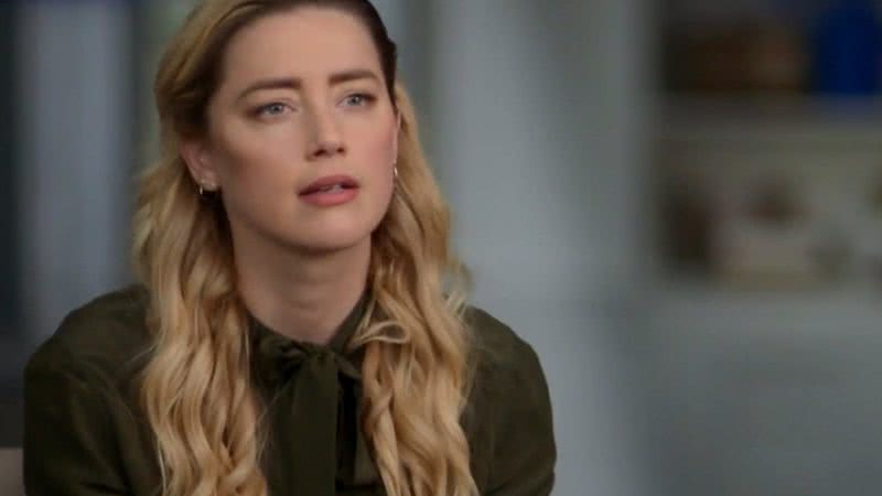 Amber Heard durante a entrevista - Divulgação/Vídeo/Today