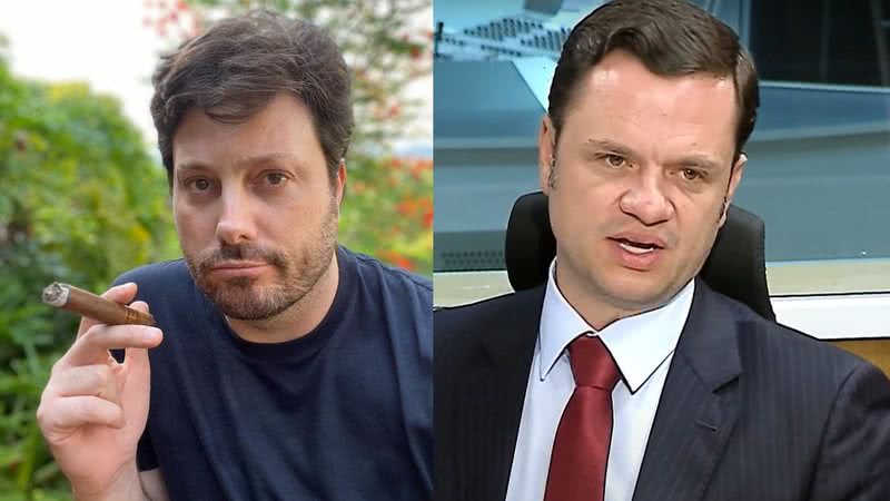 Montagem mostrando Danilo Gentili (à esq) e Anderson Torres (à dir) - Divulgação/ Instagram/ Arquivo Pessoal/ Youtube/ Tv Brasil