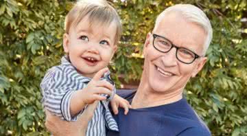 O jornalista Anderson Cooper e o filho Wyatt Morgan - Divulgação/Instagram/@andersoncooper