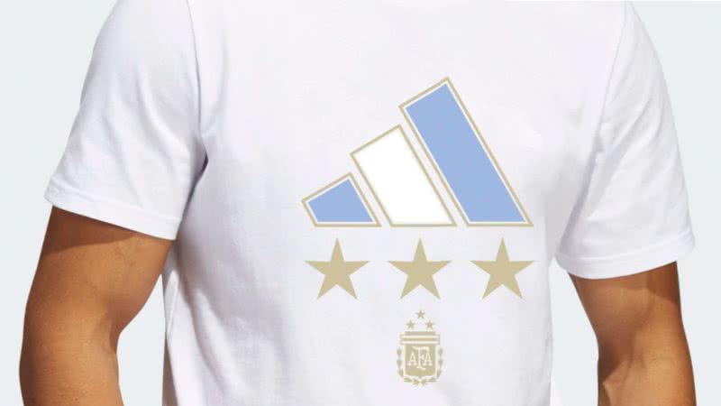 Camiseta Adidas com três estrelas - Divulgação / Adidas