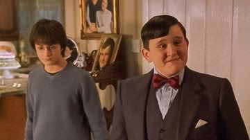 Harry Melling como Duda Dursley, em 'Harry Potter' - Divulgação / Warner Bros Pictures