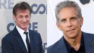 À esquerda, o ator Sean Penn, e à direita, o ator Ben Stiller - Getty Images