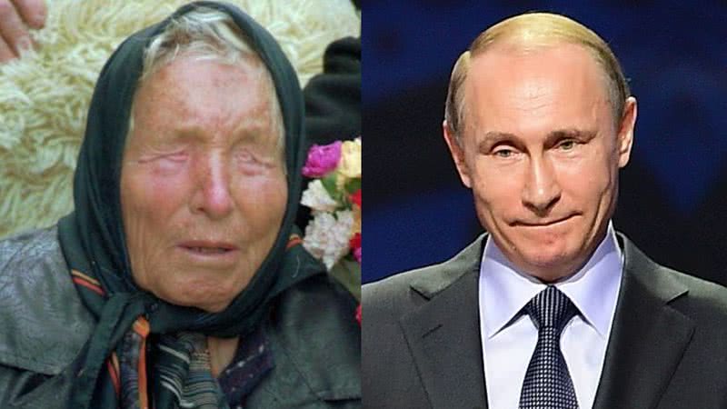 Baba Venga em montagem com Vladimir Putin - Wikimedia Commons / Пакко / GFDL / Getty Images