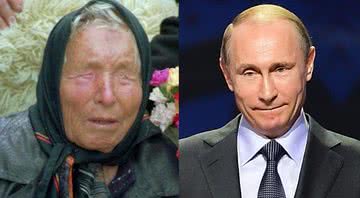 Baba Venga em montagem com Vladimir Putin - Wikimedia Commons / Пакко / GFDL / Getty Images