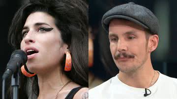 Amy Winehouse e Blake Fielder-Civil, respectivamente - Getty Images e Reprodução/Vídeo/X/@GMB