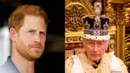 Príncipe Harry e o rei Charles III - Getty Images