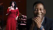 Gal Costa e Pelé - Getty Images/Assinatura Editorial