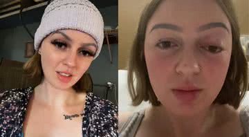 Montagem mostrando Bethany normalmente, e Bethany após o parto - Divulgação/ TikTok/ @clydestinks69