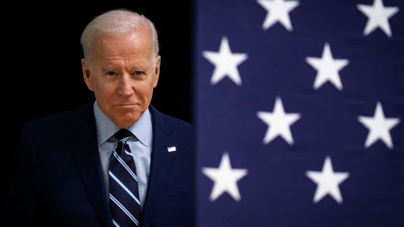 Joe Biden durante pronunciamento - Getty Images