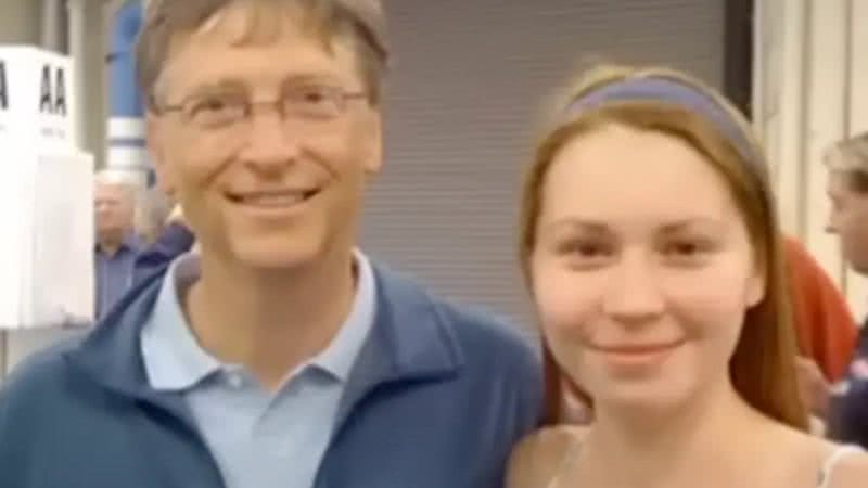 Bill Gates e Mila Antonova - Reprodução / Vídeo