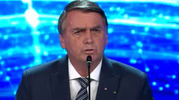 Jair Bolsonaro durante debate presidencial - Reprodução/Vídeo