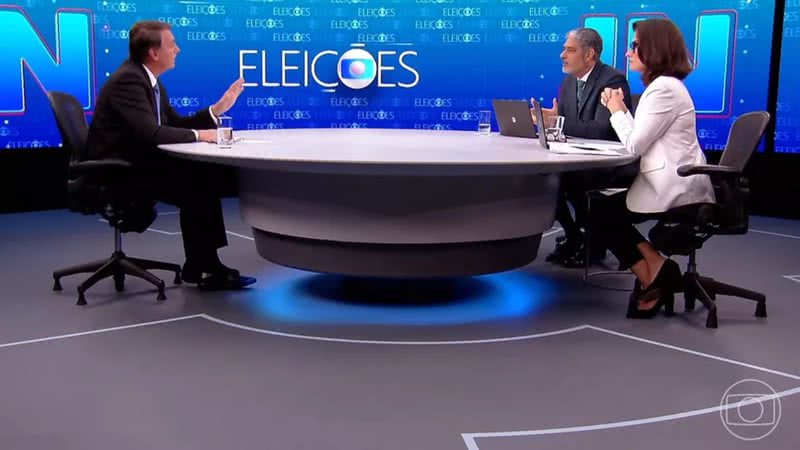 Jair Bolsonaro durante entrevista ao Jornal Nacional - Reprodução/Vídeo