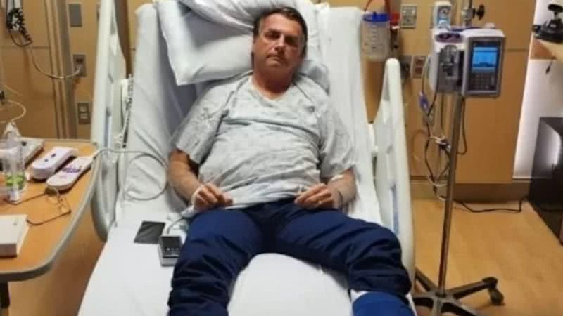 Foto publicada pelo ex-presidente Jair Bolsonaro em hospital nos Estados Unidos - Reprodução/Twitter/Jair Bolsonaro