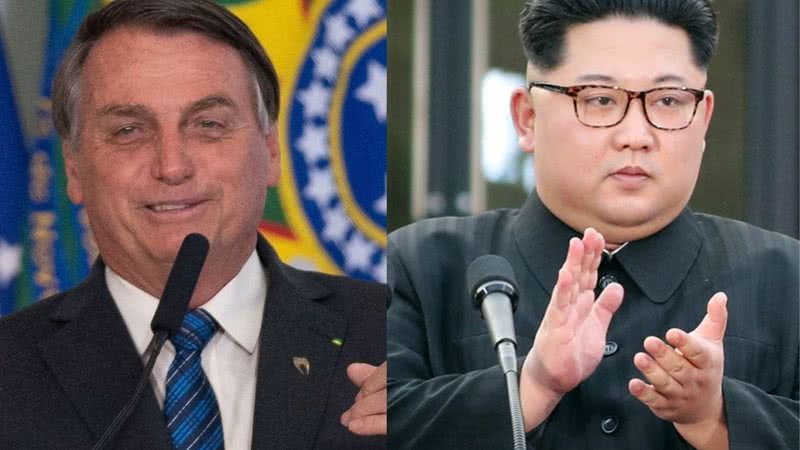 Bolsonaro e Kim Jong-Un - Getty Images