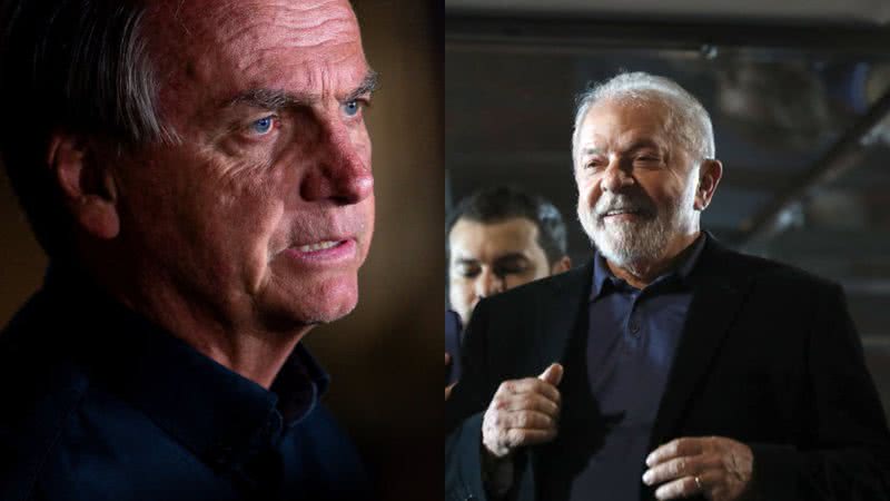 Lado esquerdo: Jair Bolsonaro (PL), lado esquerdo: Lula (PT) - Getty Images