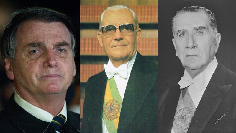 Fotografias de Jair Bolsonaro, Ernesto Geisel e Emílio Garrastazu Médici - Getty Images/ Domínio Público/ Creative Commons/ Wikimedia Commons