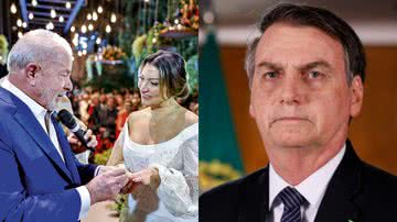 Montagem mostra Lula, Janja e Bolsonaro - Ricardo Stuckert // Reprodução/Isac Nóbrega/PR